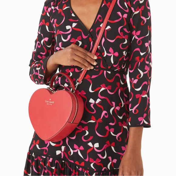 Kate Spade Red Heart-Shaped Bag - Picture 12 of 12